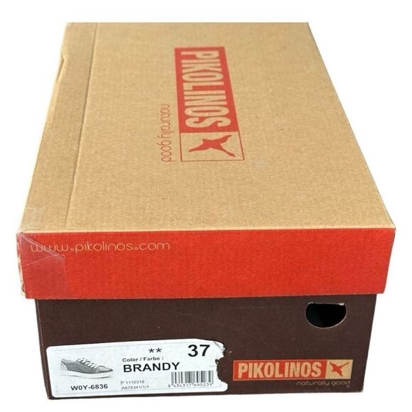 Pikolinos Brown Tan Sneakers with Espadrille Detail - Picture 11 of 11